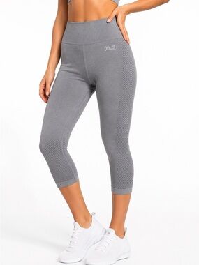 Everlast Gray Seamless Capri Leggings XS NWT Activewear